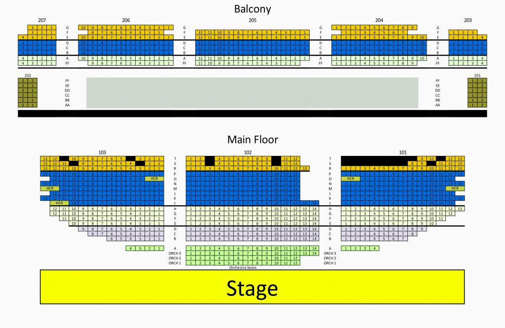 Arcada Theater Seating Chart