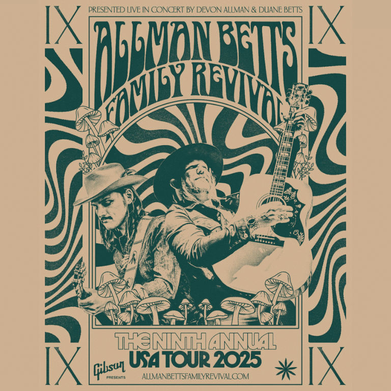 The 9th Annual Allman Betts Family Revival Tour returns to the Arcada Theatre